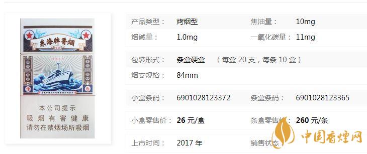 黃山東海牌香煙價格多少錢？黃山東海牌價格及圖片